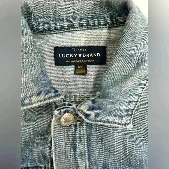 LUCKY BRAND BLUE JACKET SIZE S - Picture 7 of 7